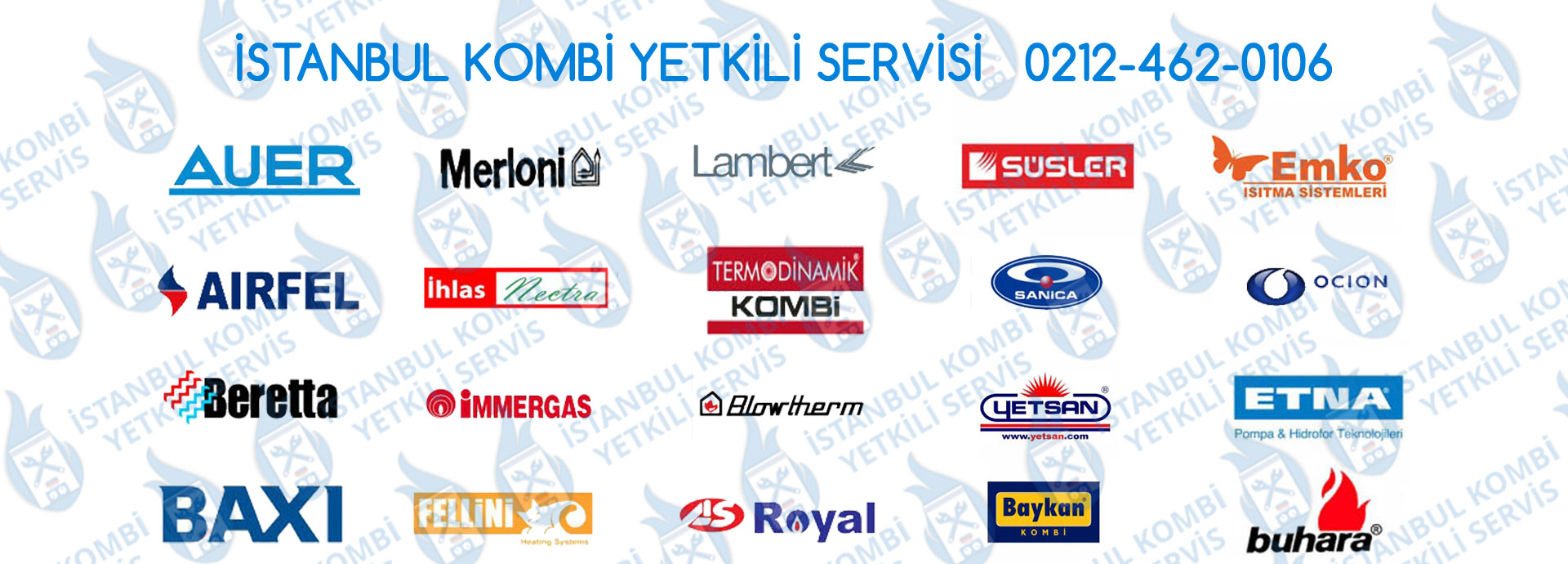 Hizmet Verdiğimiz Tüm Kombi Markaları | İstanbul Kombi Yetkili Servisi | Kombi Tamir | Kombi Servis